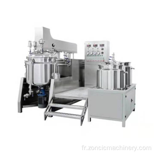 Ligne de production de machines cosmétiques de haute qualité / mélangeur de crème cosmétique / machine émulsifiant homogène sous vide